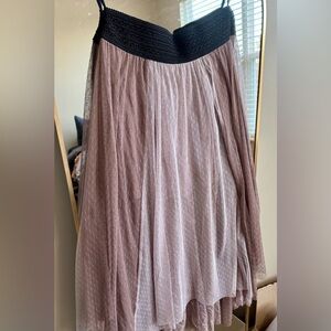 Free People Sugar Plum Fairy Sheer Lace Tulle Skirt